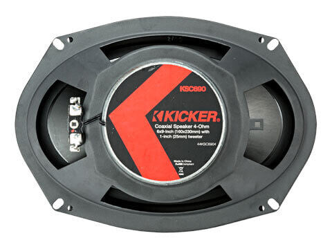 Kicker 44KSC6904 - KS Series 6x9" Coax - KSC690 6x9-Inch (160x230mm) Coaxial Speakers w/ 1-Inch (25mm) tweeters, 4-Ohm