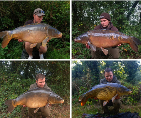 Craig with Carp all caught on Beta'nana Boilies