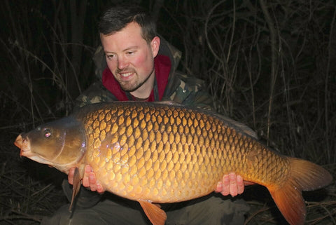 Josh with a Common Carp from Linear