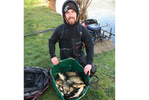 Chris with bag of Carp from Manor Farm