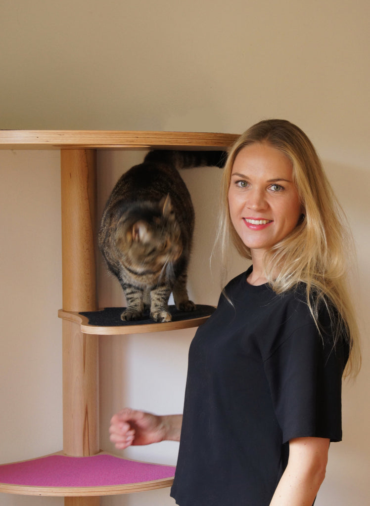 MYMIU Design Kratzbaum, Gründerin Evelyn Kroiss, Luxus Katzen Möbel, Katzen Blog