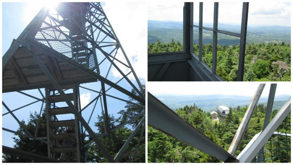 Lookout tower on top of a mountain