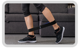 Kick back exercises with a resistance band