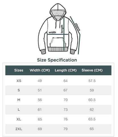 IMMIGRANT hypepeace Help Refugees hoodie measurements