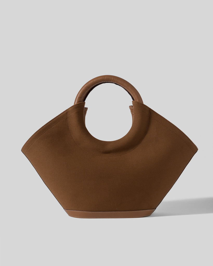 CABASSA CANVAS - Round-handle Canvas Tote Bag