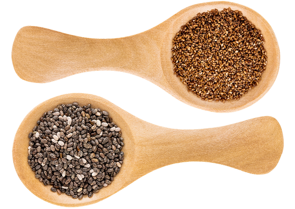 Flax and Chia Seeds ingredients in Breakfast Smoothie