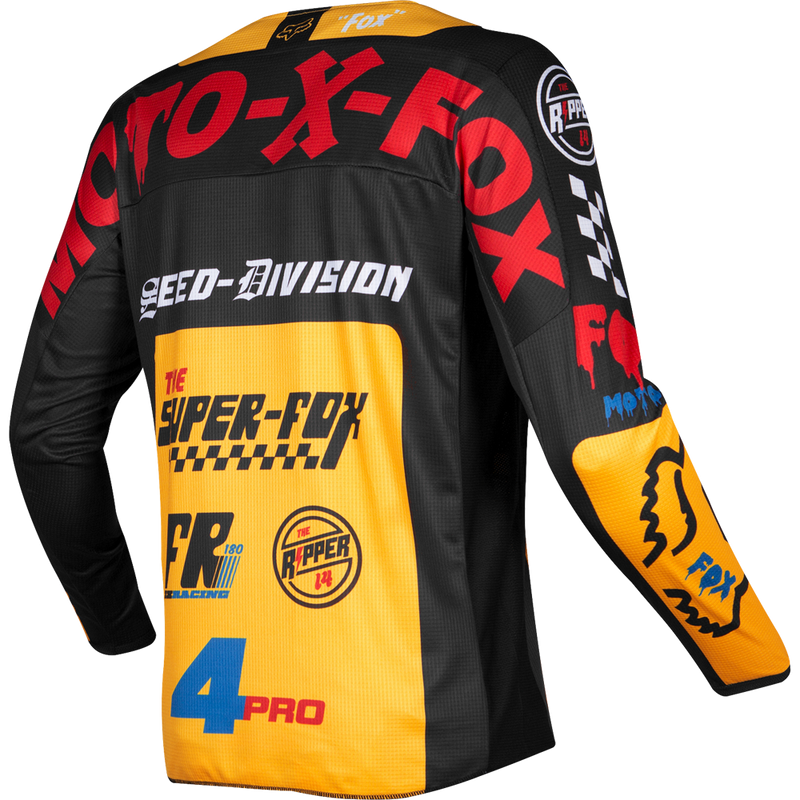 filtrar Exquisito Reductor Fox Racing 180 Czar Jersey Black Yellow – Bristow's Online