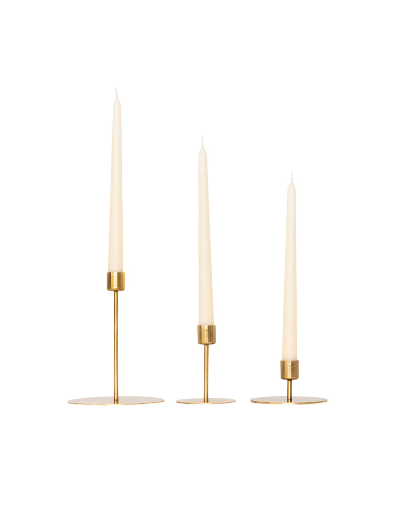 gold candle stick holders