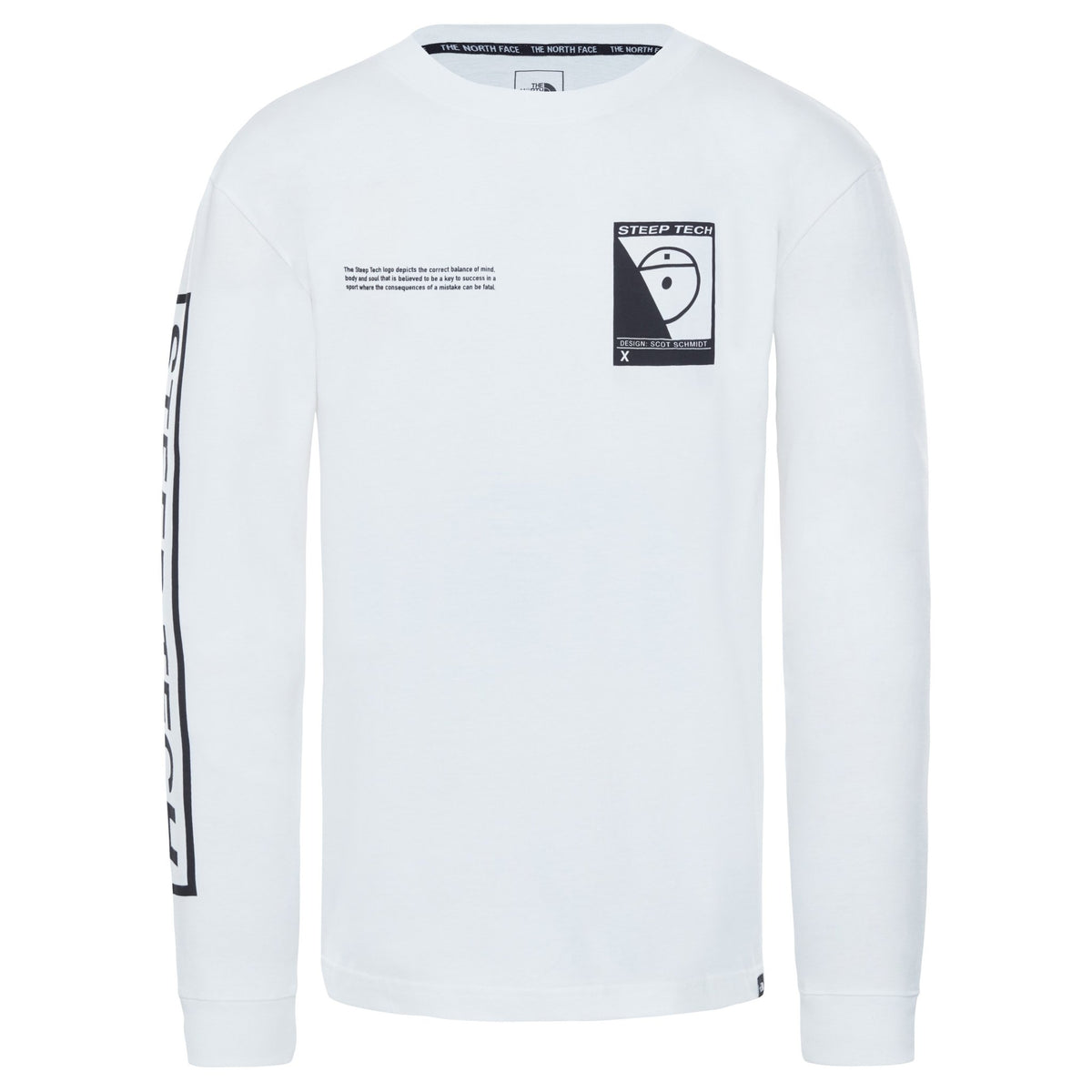 north face long sleeve white