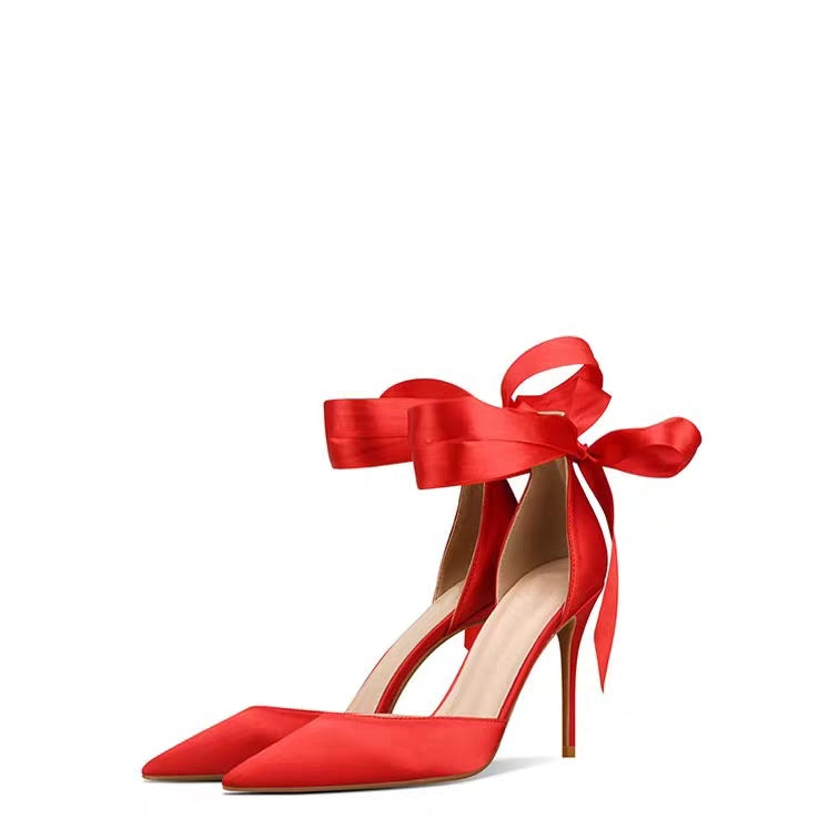 red ribbon heels