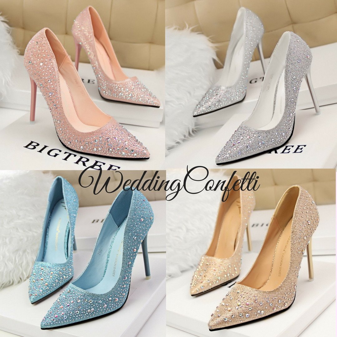 pink brand wedding shoes
