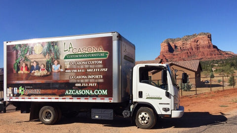 Delivery Truck - La Casona Custom Furniture - azcasona.net