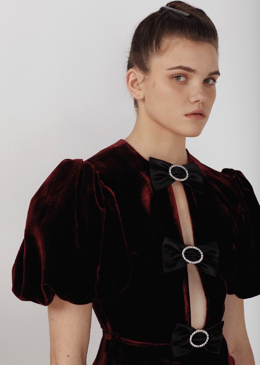 Jackie velvet top