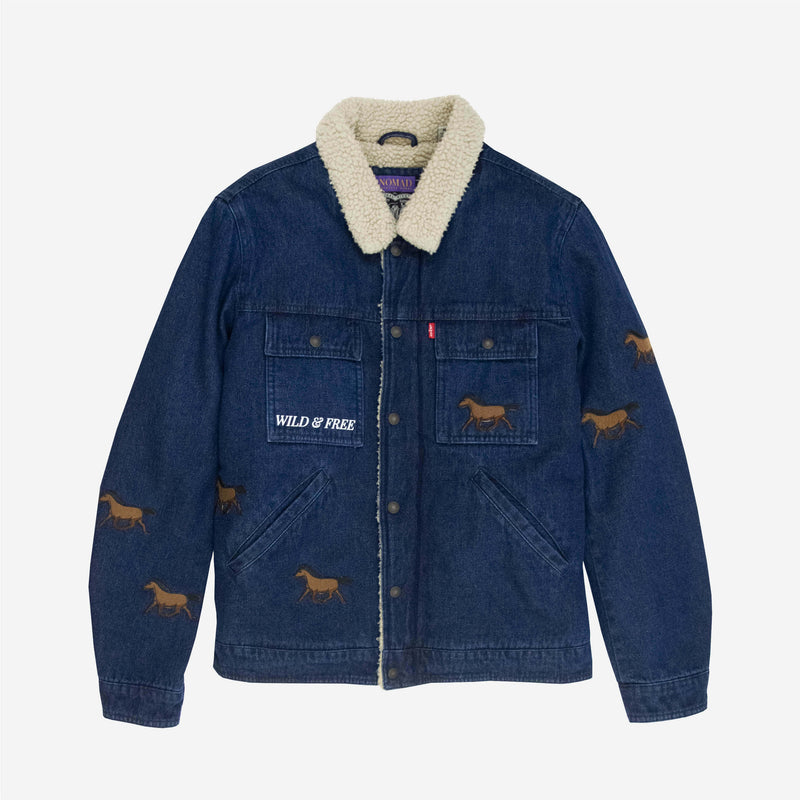 embroidered levis jacket