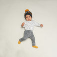 BROOKLYN - Printed Baby Leggings - Baby Unisex - Grey star print