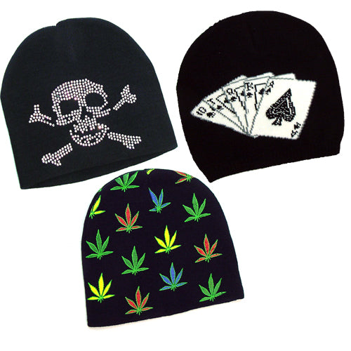 Assorted Designer Printed Beanie (3-Pack)