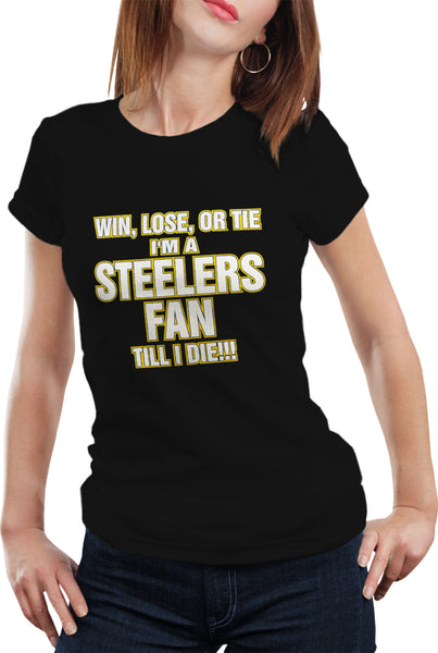 koloni sværge vase Steelers Fan Till I Die Girls T-shirt – Bewild
