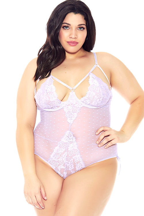 The Lilac Love Harnessed Bodysuit