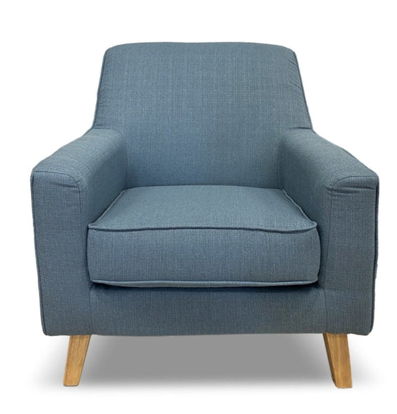 duck egg blue arm chair