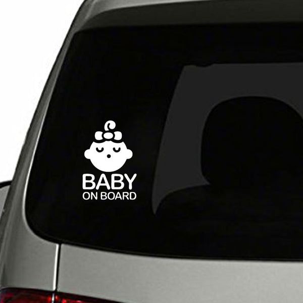 Baby On Board SELF ADHESIVE VINYL STICKER Child Boy Car Sign Window Safety 
