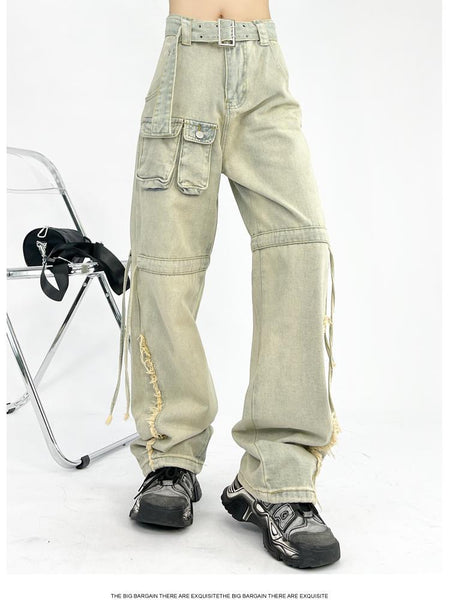 AMERI 新品♡BIG POCKET HIGH WAIST PANTS | angeloawards.com