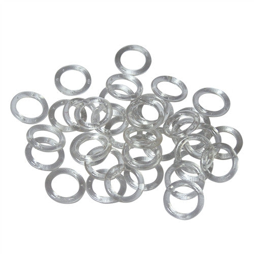 5/8"  CORD GUIDE RINGS 25 QTY for Roman Shades build or repair WHITE SEW-ON 