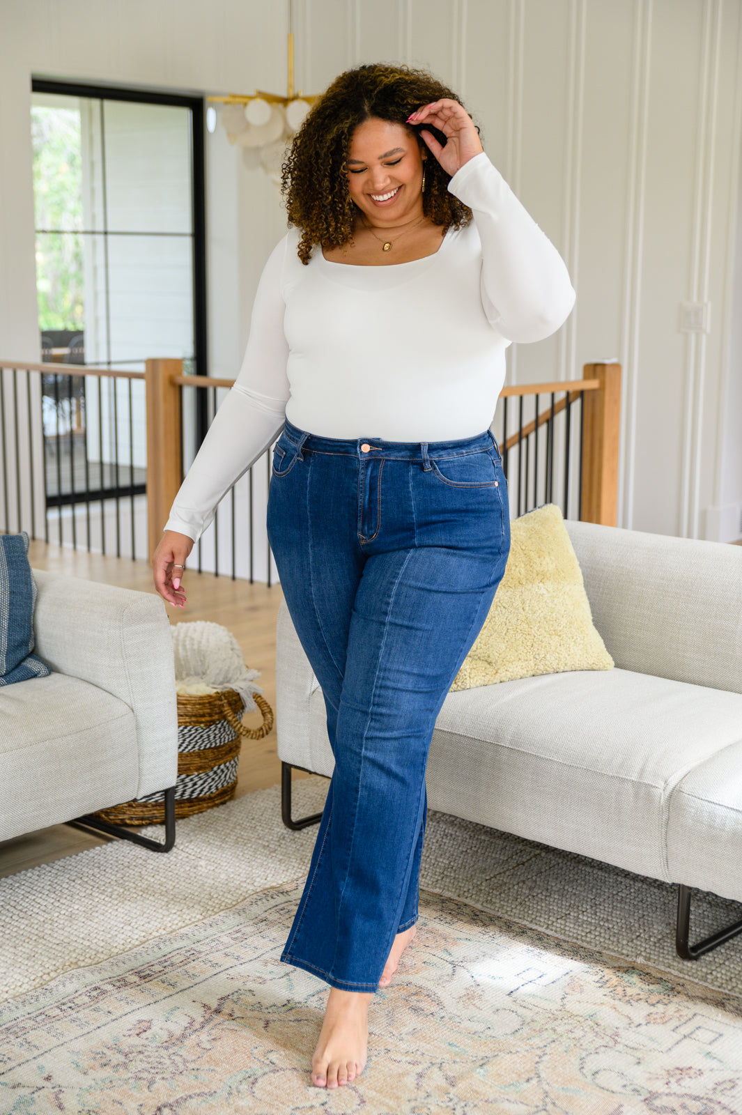 Daria Front Seam Wide Trouser Jeans (Online – Boutique Ramona