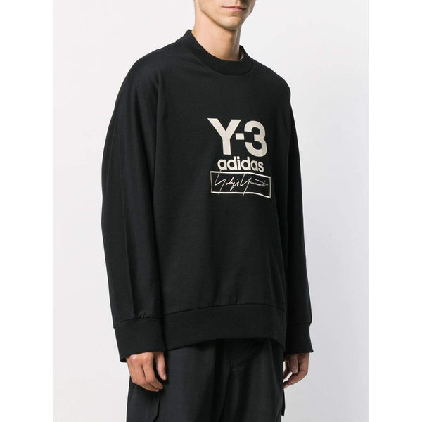 y3 stacked logo tee