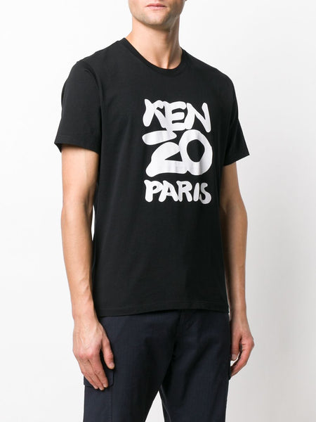 KENZO Paris Logo-Print T-Shirt, Black 