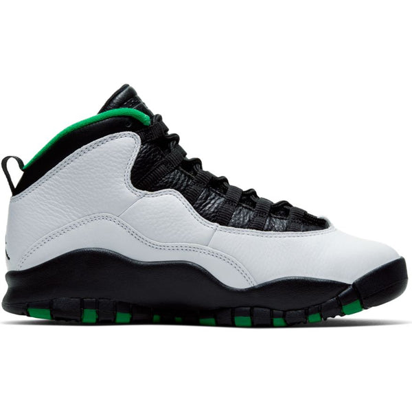 green and white jordan 10s