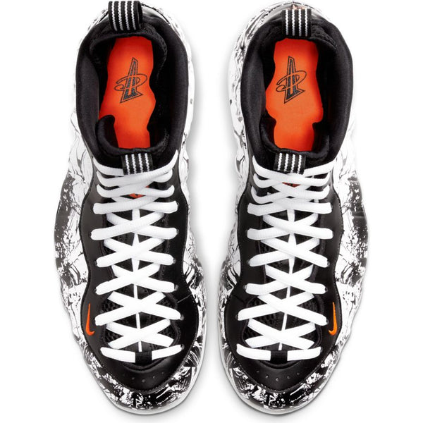 black white and orange foamposites