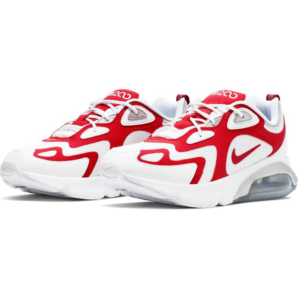 nike air max 200 red and white
