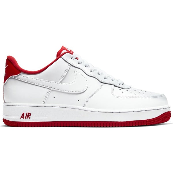 white air forces with red
