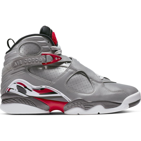 jordan 8 silver and red