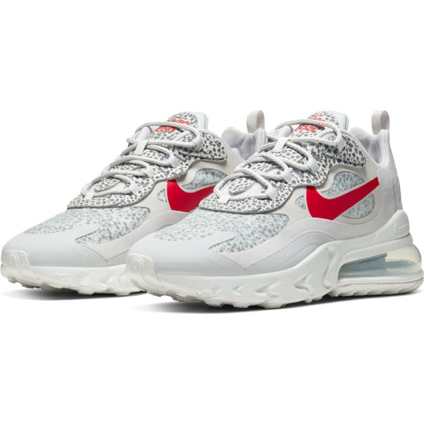 nike air max 270 react neutral grey university red