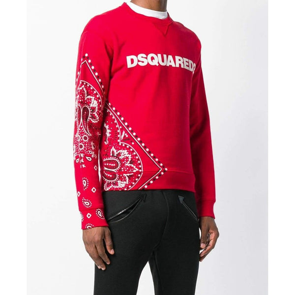 dsquared2 red sweatshirt