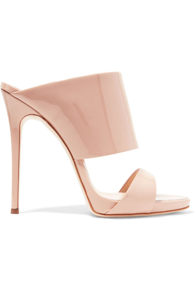 blush pink mules