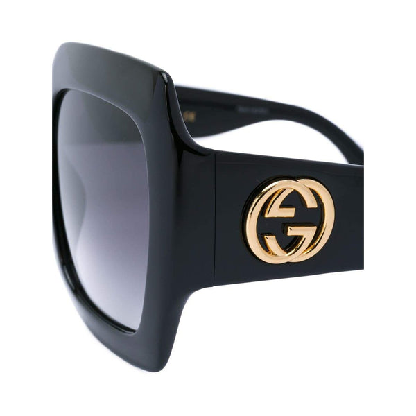 gucci black frame sunglasses