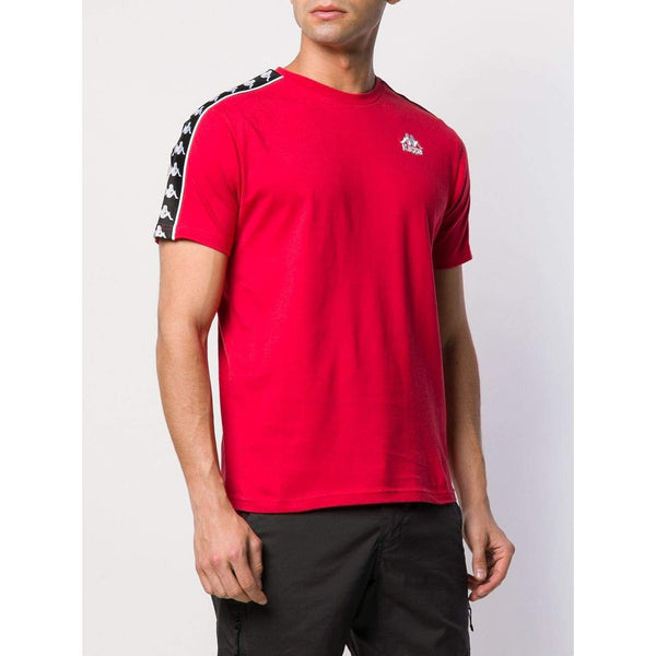 black and red kappa shirt