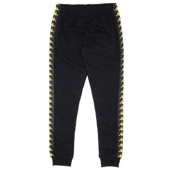 black and gold kappa pants