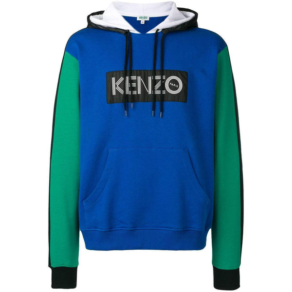 kenzo logo hooded sweatshirt