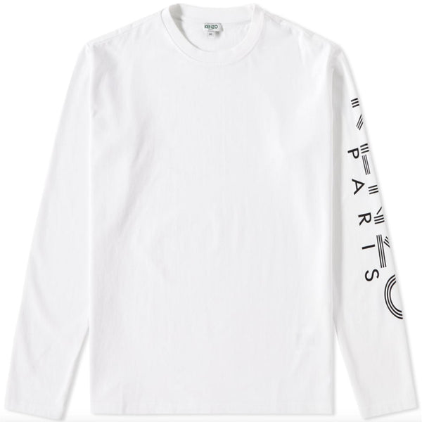 KENZO Logo L/S T-Shirt, White
