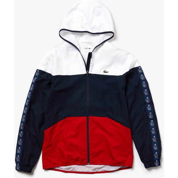 red white and blue lacoste jacket