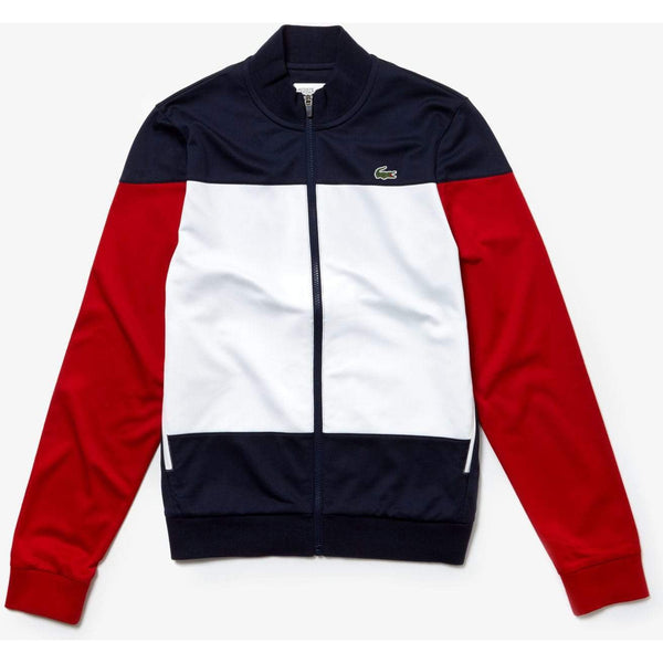 red white and blue lacoste jacket