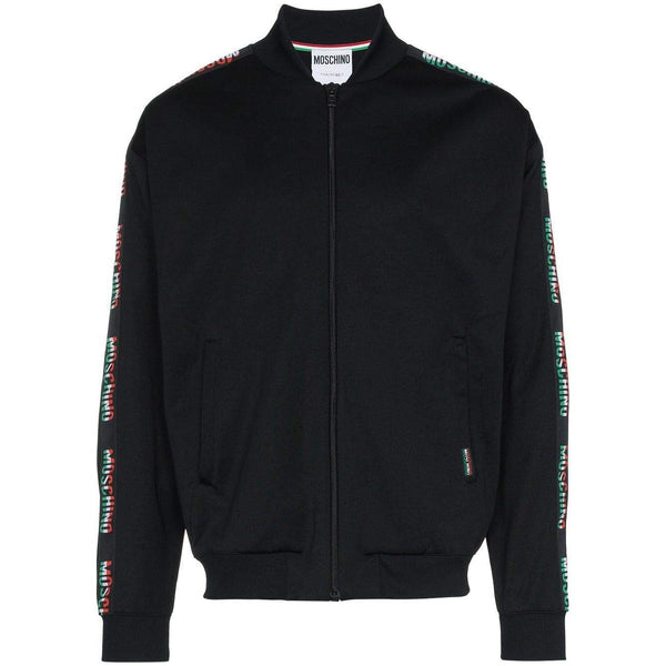 MOSCHINO Italian Flag Logo Track Jacket 