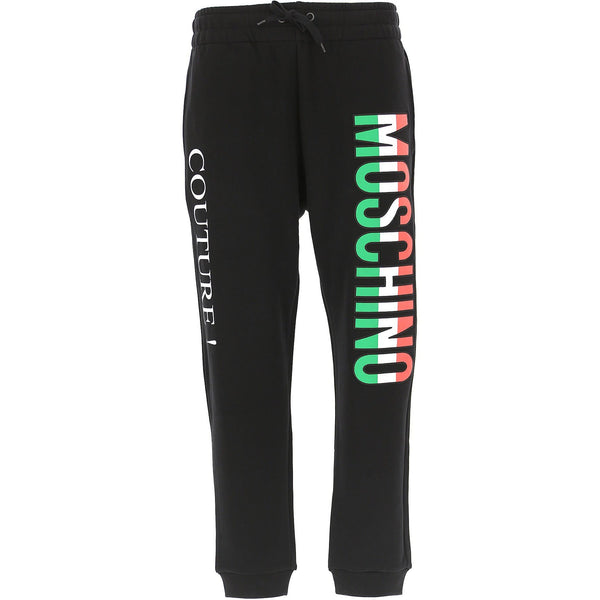 MOSCHINO Logo Print Sweatpants, Black 