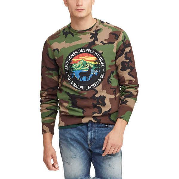 ralph lauren camo jumper