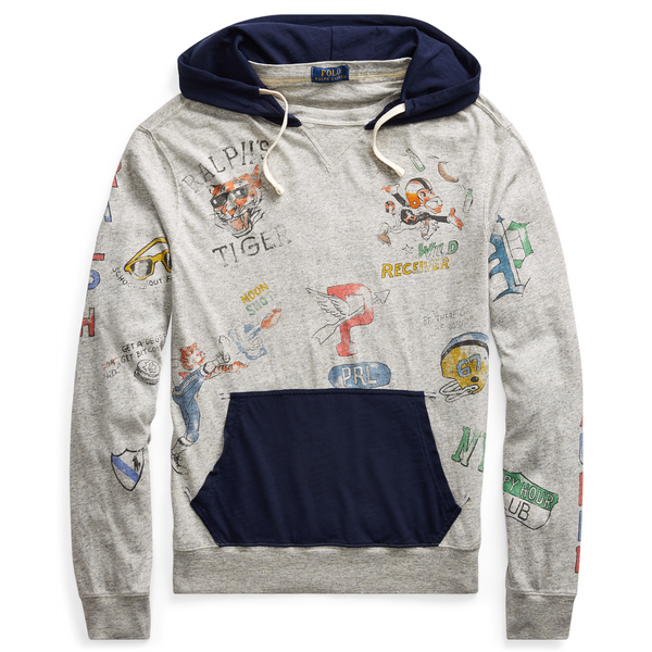 polo graphic hoodie