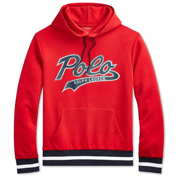 red polo hoodie