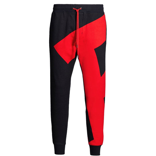 black and red polo pants